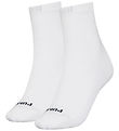 Puma Socks - Short Crew - Heart Logo - 2-Pack - White/Black Puma Socks - Short Crew - Heart Logo - 2-Pack - White/Black
