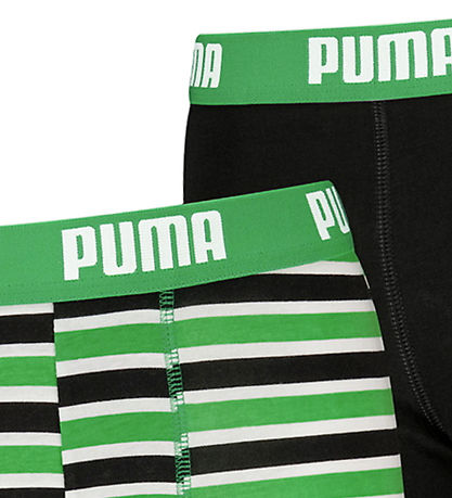 Puma Boxers - Everyday - 2-Pack - Green/Black Puma Boxers - Everyday - 2-Pack - Green/Black