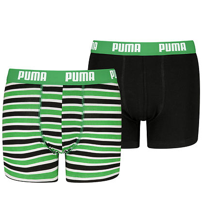 Puma Boxers - Everyday - 2-Pack - Green/Black Puma Boxers - Everyday - 2-Pack - Green/Black
