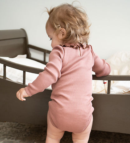 Minimalisma Body l/ä - Rib - Seide/Baumwolle - Beauty - Altrosa Minimalisma Body l/ä - Rib - Seide/Baumwolle - Beauty - Altrosa