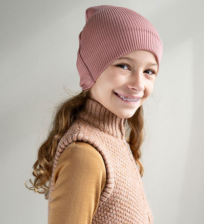 Minimalisma Beanie - Silk/Cotton - Bambi - Antique Rose