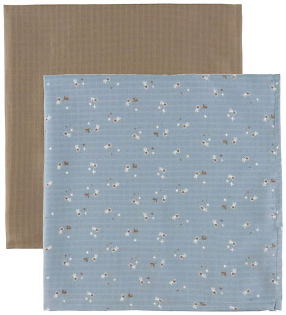Müsli Muslin Cloths - 2-Pack - 75x75 - Stars - Jasmin Blue/Condi