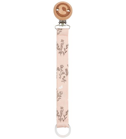 Müsli Pacifier Clip - Flora - Nightingale/Conditioner Cream/Waln