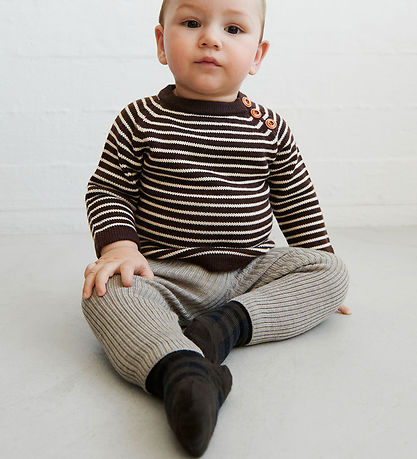 FUB Leggings - Rib - Strick - Wolle - Hafermeliert