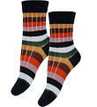 FUB Socks - Wool - Rib - 2-Pack - Dark Navy/Multi Stripe FUB Socks - Wool - Rib - 2-Pack - Dark Navy/Multi Stripe