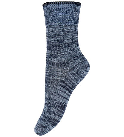 FUB Socks - Wool - Melange - 2-Pack - Aqua/Dark Navy FUB Socks - Wool - Melange - 2-Pack - Aqua/Dark Navy