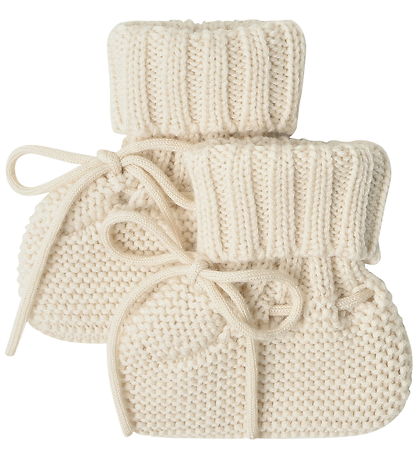 FUB Booties - Knitted - Wool - Ecru