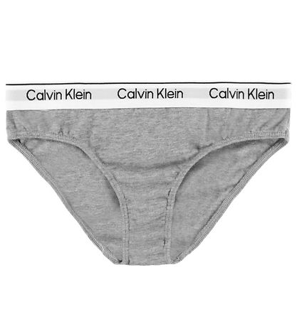 Calvin Klein Truser - 2-pack - Sølv eony/Grå Melert