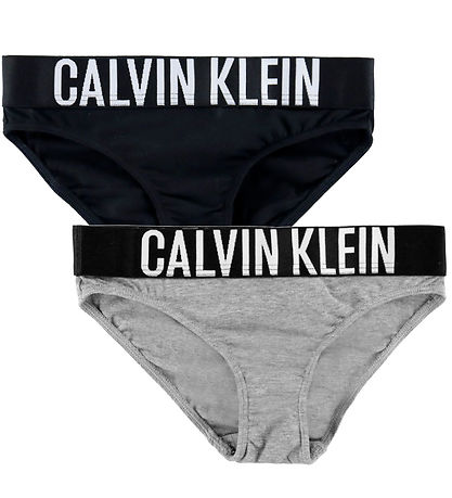 Calvin Klein Slips - 2er-Pack - PVH Black/Grau Meliert