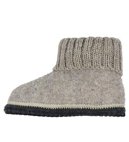 Chaussons Huttelihut - Laine - Camel Mélange Chaussons Huttelihut - Laine - Camel Mélange