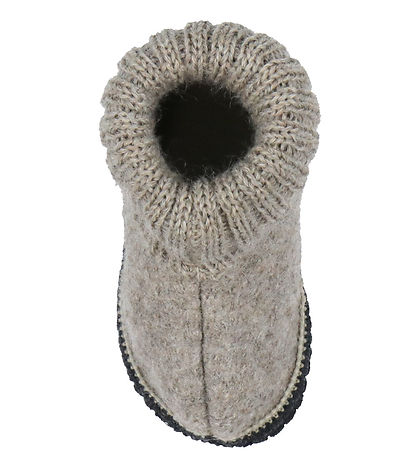 Chaussons Huttelihut - Laine - Camel Mélange Chaussons Huttelihut - Laine - Camel Mélange