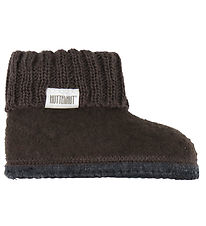 Chaussons Huttelihut - Laine - Grain de café Chaussons Huttelihut - Laine - Grain de café