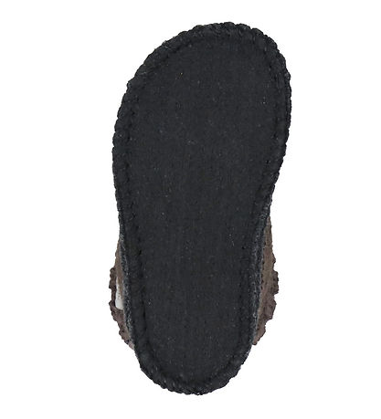 Huttelihut Pantoffels - Wol - Koffieboon