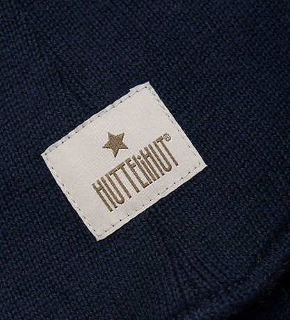 Huttelihut Balaclava - 2-layer - Wool - Knitted - Dark Navy