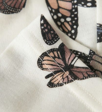 Name It Leggings - Wool - NbfWillitus - Snow White/Bow Tie