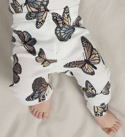 Name It Leggings - Wool - NbfWillitus - Snow White/Bow Tie