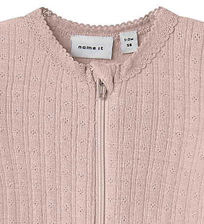 Name It Pyjamapak - Wol/Zijde - Rib - NbfWossa - Shadow Grijs