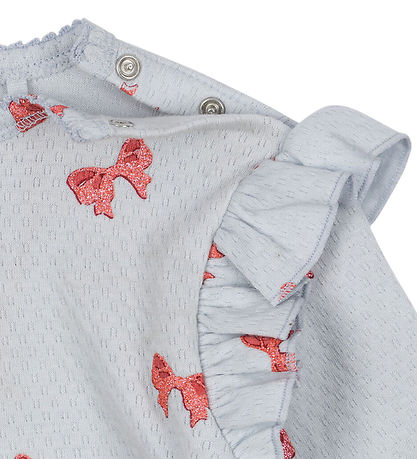 Body m/l Konges Sløjd - Sui - Rosia Blue Bow av. Pointelle Body m/l Konges Sløjd - Sui - Rosia Blue Bow av. Pointelle