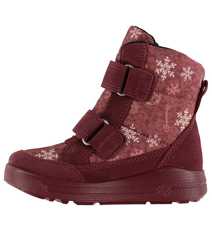 Ecco Winter Boots - Tex - Urban Snow - Dark Ruby/Snowflake Print