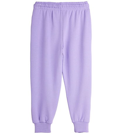 Mini Rodini Sweatpants - CAT With Bowtie Chenille - Purple Mini Rodini Sweatpants - CAT With Bowtie Chenille - Purple