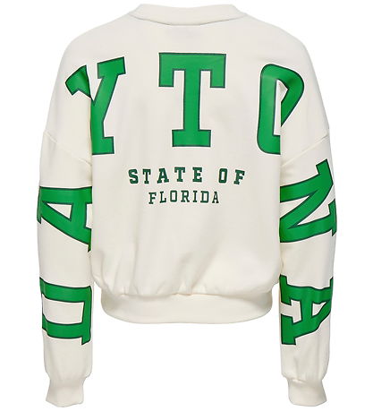 Kids Only Sweatshirt - KogSally - Antique White/Daytona/Medium+ 