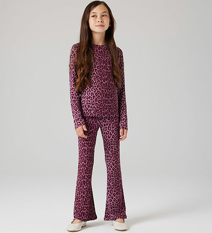 Name It Blouse - NkfNuni - Grape Shake w. Leopard Print Name It Blouse - NkfNuni - Grape Shake w. Leopard Print