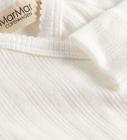MarMar Wrap Bodysuit l/s - Rib - Belita - Gentle White MarMar Wrap Bodysuit l/s - Rib - Belita - Gentle White