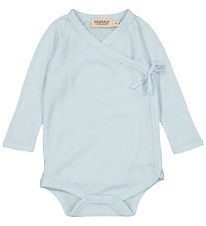MarMar Bodysuit l/s - Wool - Rib - Belita - Icecube MarMar Bodysuit l/s - Wool - Rib - Belita - Icecube