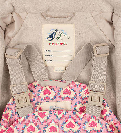Konges Sløjd Rainwear w. Suspenders/Fleece - Palm - Felice Rose