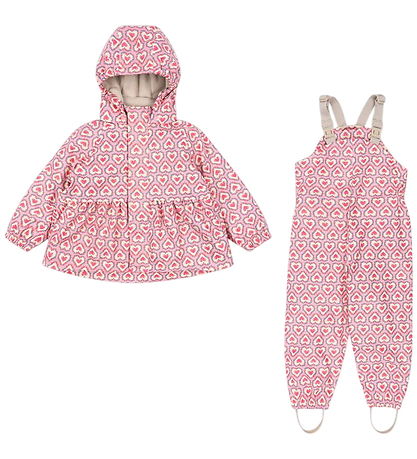 Konges Sløjd Rainwear w. Suspenders/Fleece - Palm - Felice Rose