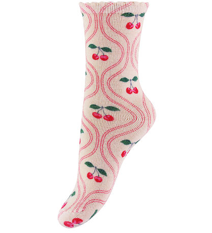 Konges Sløjd Socks - 2-Pack - AOP - Cherry Mix