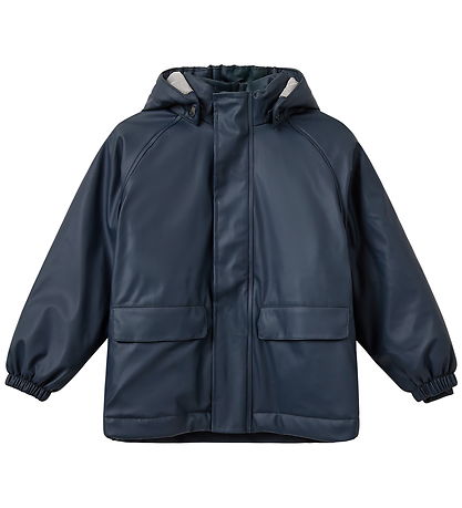 Sofie Schnoor Rain Jacket w. Padding - PU - BillieSK - Dark Blue
