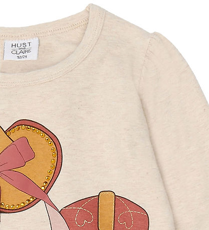 Blouse Hust and Claire - Alma - Wheat Mélange Blouse Hust and Claire - Alma - Wheat Mélange