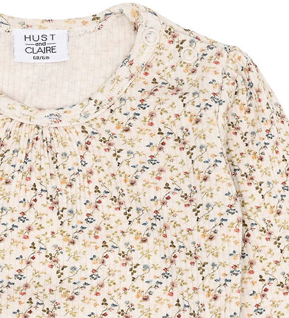 Hust and Claire Bodysuit l/s - Cotton/Modal - Rib - HCBri - Whis