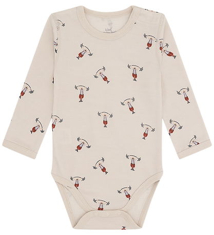 Hust and Claire Bodysuit l/s - Wool/Bamboo Viscose - Baloo - Str