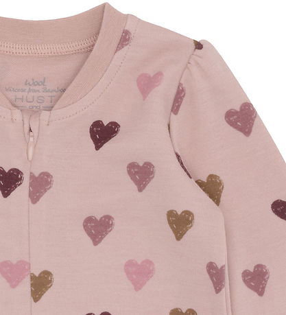 Hust and Claire Ullpyjamasdräkt/Bambu Viskos - HCManu Hearts PU Hust and Claire Ullpyjamasdräkt/Bambu Viskos - HCManu Hearts PU