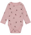 Hust and Claire Bodysuit l/s - Wool - HCBo Mouse - Adobe Rose Hust and Claire Bodysuit l/s - Wool - HCBo Mouse - Adobe Rose