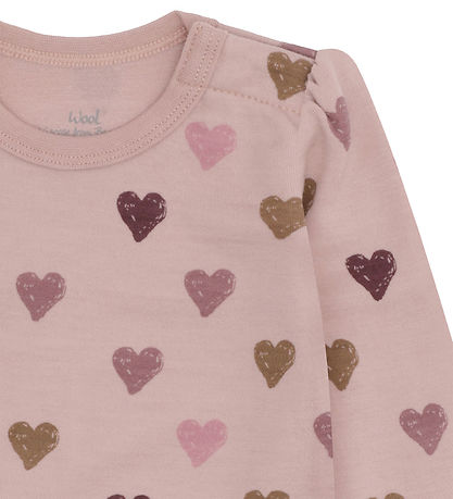 Hust and Claire Bodysuit l/s - Wool/Bamboo Viscose - HCBaloo Hea