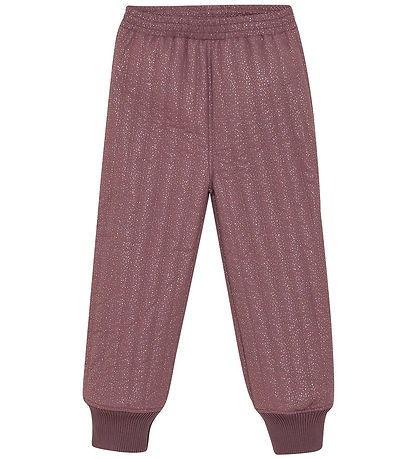 En Fant Thermo föt - Rose Taupe M. Rifflur/Glitter