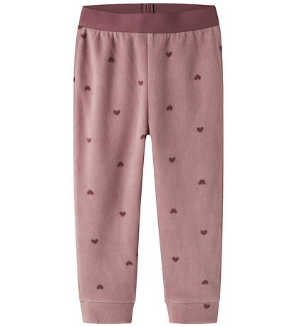 Name It Fleece Suite - NmnSpektra - Woodrose w. Hearts Name It Fleece Suite - NmnSpektra - Woodrose w. Hearts