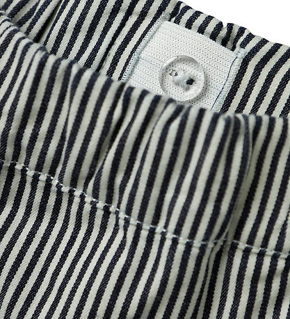 Lil' Atelier Trousers - Loose - NbmKasper - Dark Blue Denim/Whit Lil' Atelier Trousers - Loose - NbmKasper - Dark Blue Denim/Whit