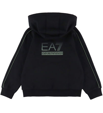 EA7 Cardigan - Black w. Green EA7 Cardigan - Black w. Green