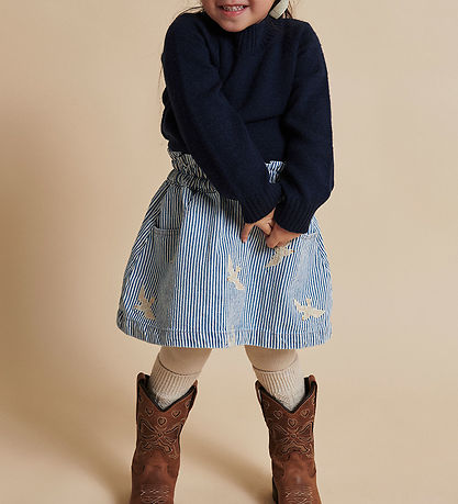 Copenhagen Colors Skirt - Denim Blue Stripe Copenhagen Colors Skirt - Denim Blue Stripe