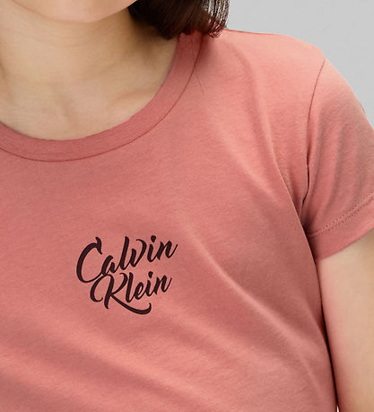 T-Shirt Calvin Klein - Script Logo - Brandied Apricot T-Shirt Calvin Klein - Script Logo - Brandied Apricot