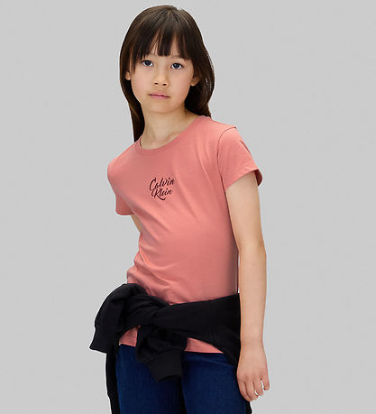 T-Shirt Calvin Klein - Script Logo - Brandied Apricot T-Shirt Calvin Klein - Script Logo - Brandied Apricot