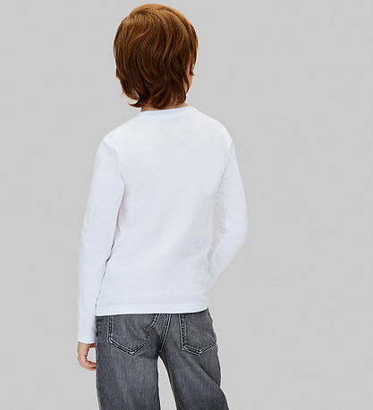 Calvin Klein Blússa - Einræða um bringuna - Bright White