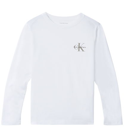 Calvin Klein Blússa - Einræða um bringuna - Bright White
