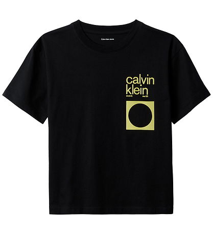 Calvin Klein Stuttermabolur - City Atriði - CK Black