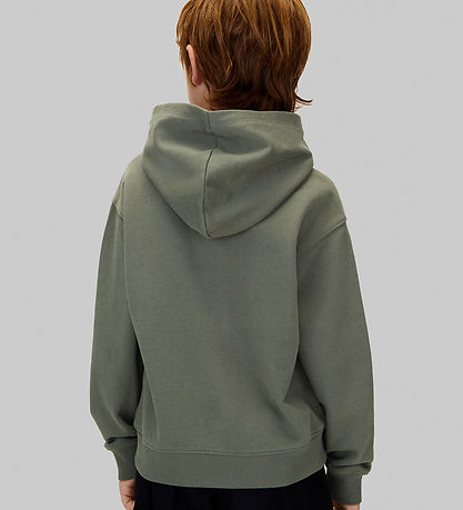 Sweat à Capuche Calvin Klein - Couleur Logo - Thym Green Sweat à Capuche Calvin Klein - Couleur Logo - Thym Green