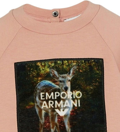 Emporio Armani Bluse - Mahogany Rose m. Print Emporio Armani Bluse - Mahogany Rose m. Print